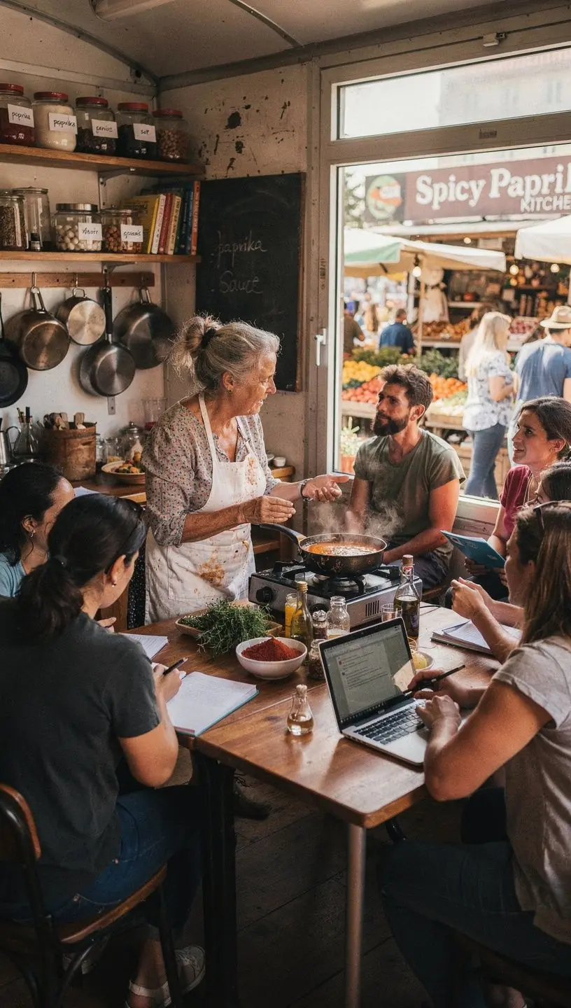 Főzőtanfolyam, ahol a résztvevők saját hot dog receptjeiket alkotják meg.