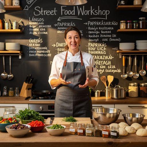 Egy gyönyörű tálca édes és sós palacsintákkal, díszítve gyümölcsökkel és csokoládéval.